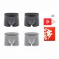 4 Pack (Dark Gray 2+Light Gray 2)