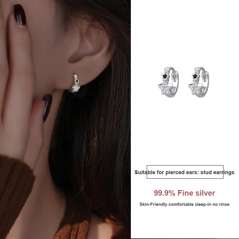 Mr. Shang 999 Fine Silver Earrings Unisex-3