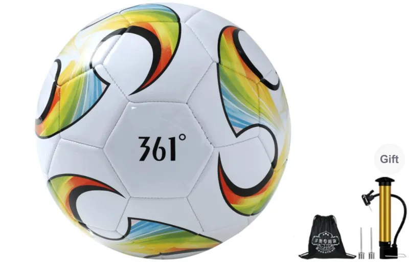 361° Size 4 Soccer PU Machine Stitched Soccer Ball Unisex-8