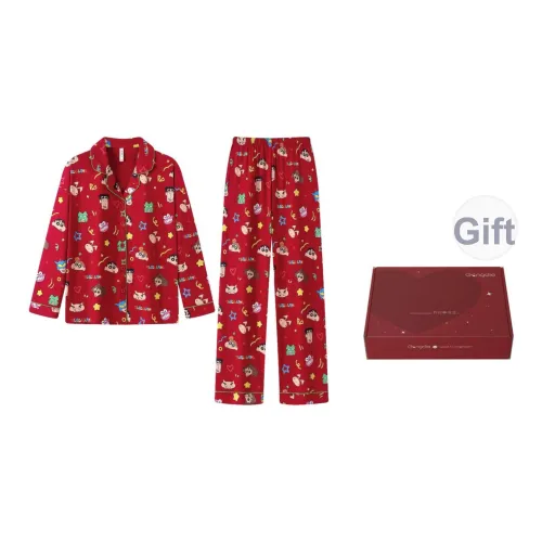 Gongdie x Crayon X Little New Коллаборация Пижамный комплект Унисекс Gift Box Set