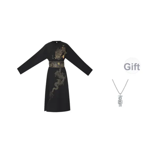 TUCANO Черный Круглый вырез Халат Мужские Танцевальные Костюмы