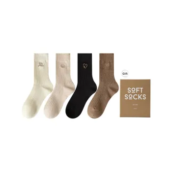 XXLLG Mid Calf Socks Women's Box 4 Pack