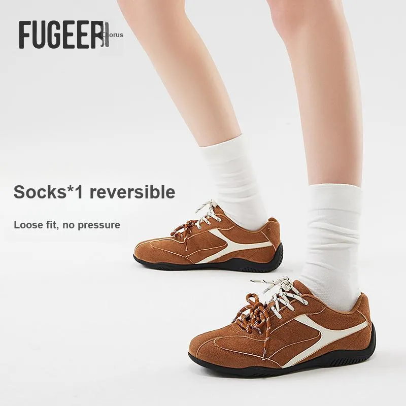 FUGEER Mid Calf Socks Women's 3 Pack Gift Box Set-2