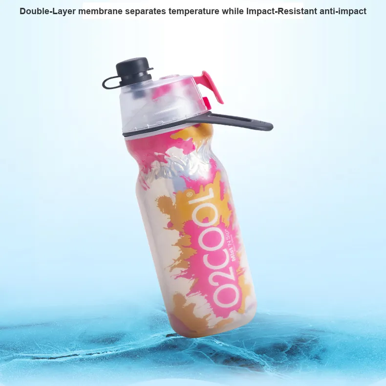 O2COOL Outdoor Water Equipment Water Container 355ml Plastic Shark-2