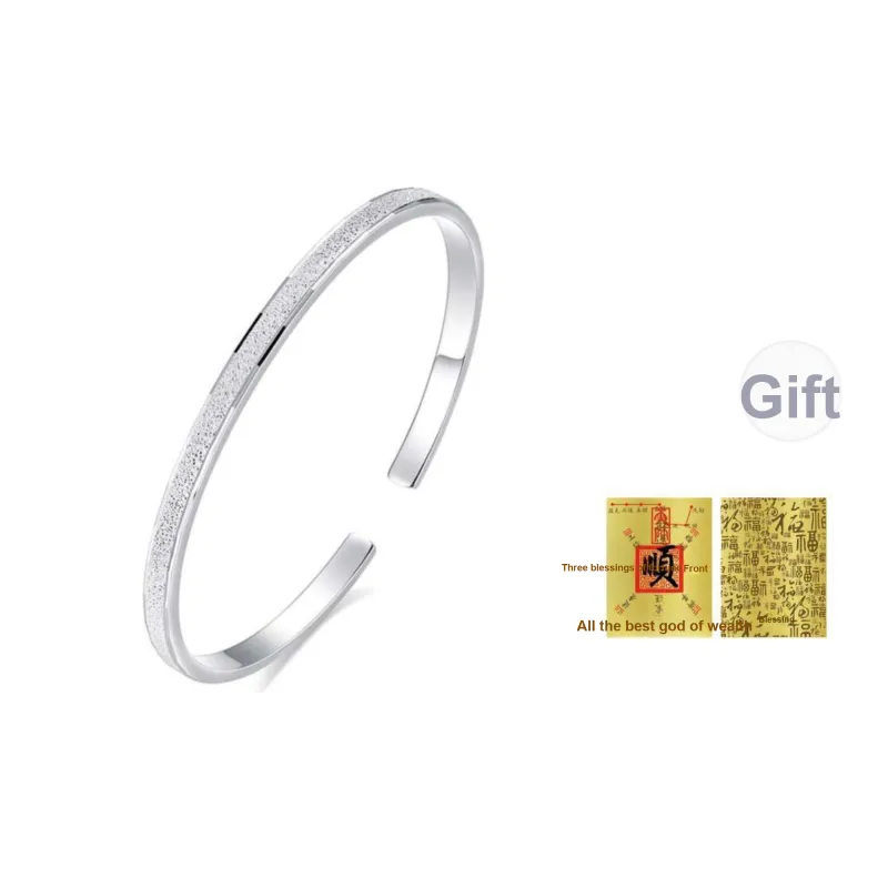 Bear Silversmith 999 Fine Silver Sterling Silver Bangle Women's-0