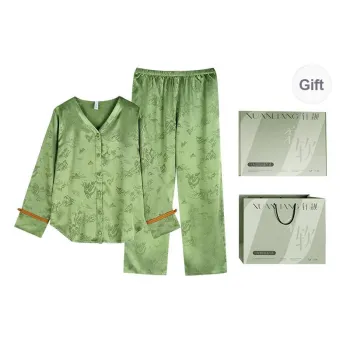 Xuan Liang Pajama Set Women's Gift Box Set Pasture Grass Green