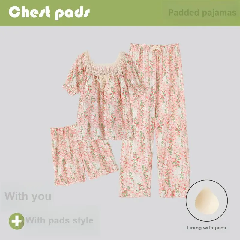CAIHENGTONG Pajama Set Women's Pink-1