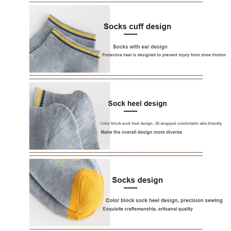 DAMOS·LOVE No Show Socks Men's Combo Set-30