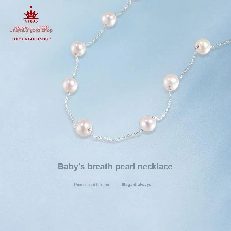Cuihua Gold Shop Pearl Necklaces Unisex-2