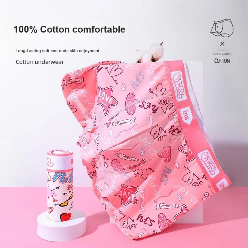 Disney 100% Cotton Boxer Briefs Men's 1 Pack Men's Pink-2