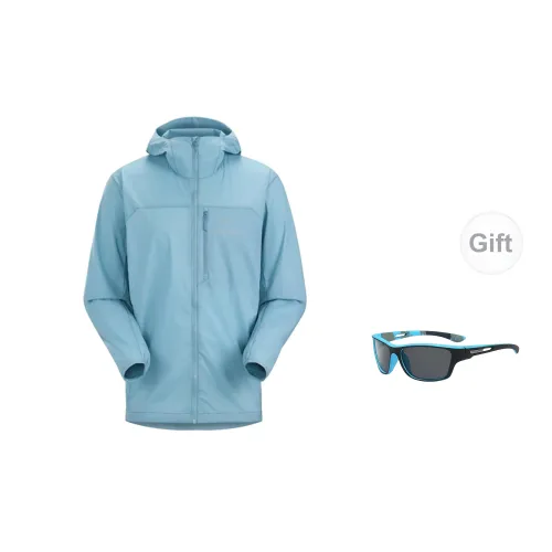 Arcteryx Squamish Windbreaker Jackets Men Bamboo Moon Blue - Includes Eyeglasses