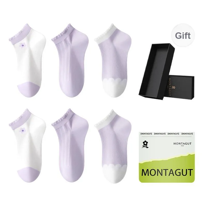 Montagut Ankle Socks Women's Shopping Bag 6 Pack-6