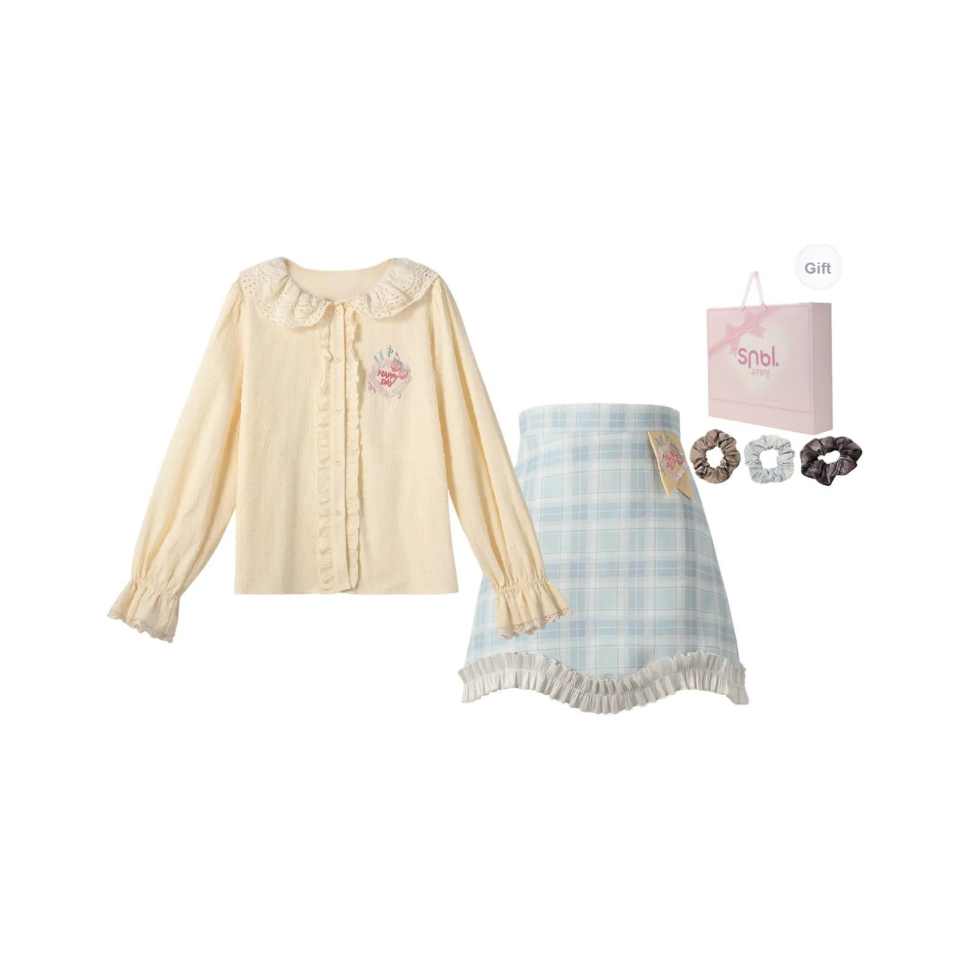 SNBL Комплект с юбкой Женская рубашка + юбка