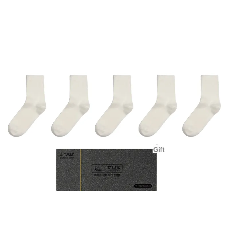 Flowers In The House Mid Calf Socks Unisex 5 Pack-4