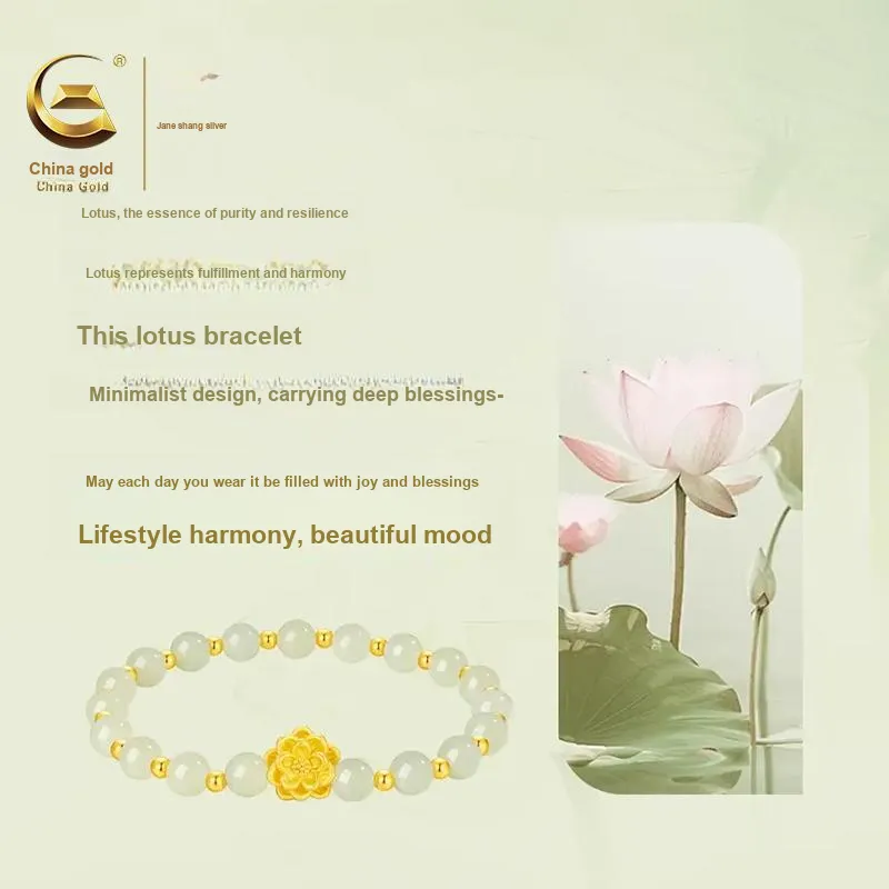 ZSY Hetian Jade Bracelets Pale Greenish White Jade Women's-2