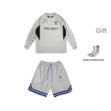 BKC Champion Long-Sleeved Gray+Gray Shorts+Socks (Random Socks)