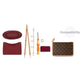 Trumpets Upgraded 4-Piece Set (Crossbody Bag with Beeswax, Decorative Chain, Large Bag with Curved Design, and Strap)