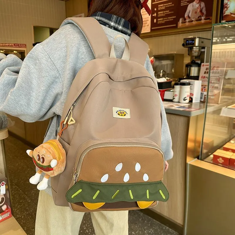 Teddy Bear Collection Nylon Backpack Regular Women's Multicolor-15