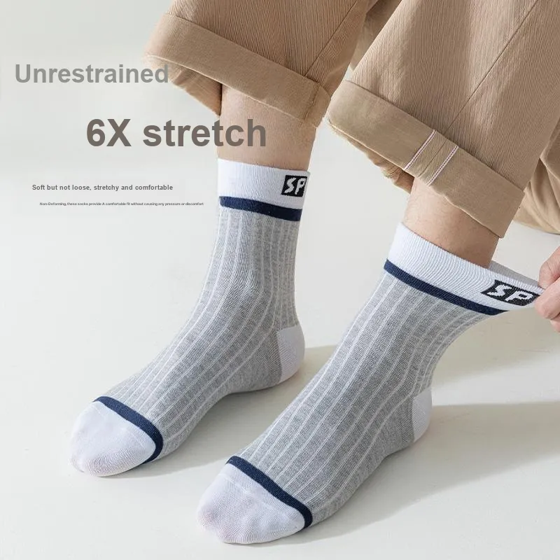 Lan Miao Mid Calf Socks Men's 7 Pack-10