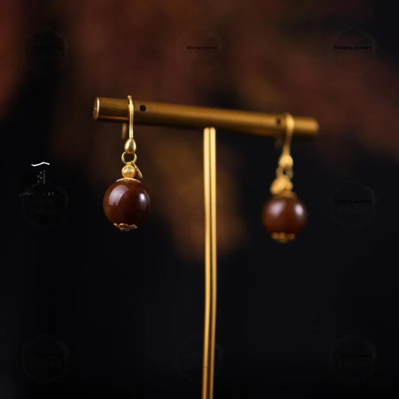 Yisheng Jewelry Earrings Sugar Jade Women's-2