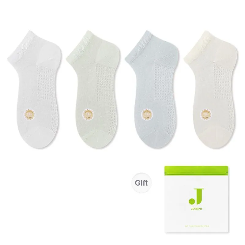 JIAZINI Ankle Socks Women's 4 Pack-0