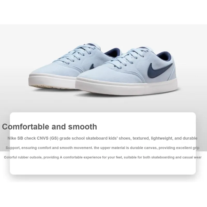 Nike Check Canvas SB GS 'Light Armory Blue'-1