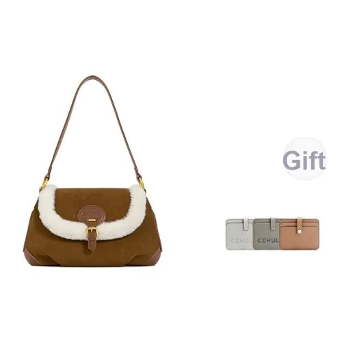 Cthulhu Сумка через плечо из коровьей кожи маленькая женская коричневая