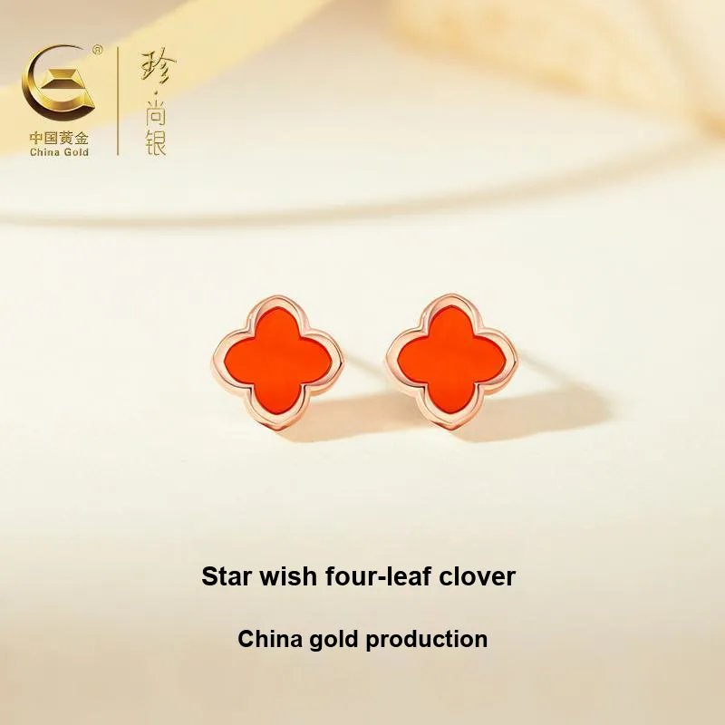 ZSY Agate Jade Stud Earring, Box Women's-1