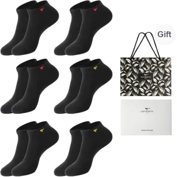 SEPTWOLVES Socks Gift Box Men's 6 Pack+Shopping Bag