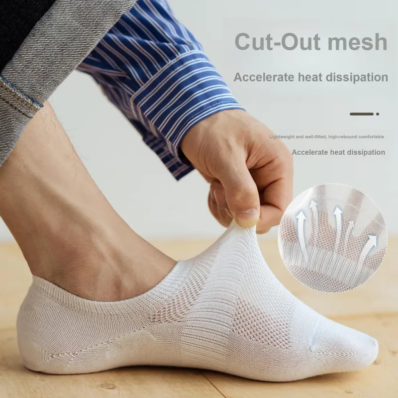 XXLLG No Show Socks Men's 6 Pack-5