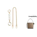 [Direct Gold Set]Pearl 13.5CM+Decorative Chain 45CM[No Color Difference]