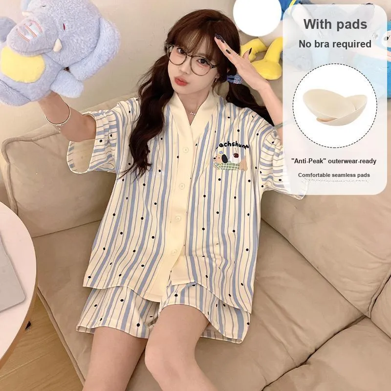 O'MESIK Pajama Set Women's Blue-3