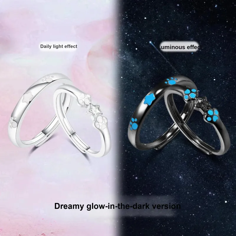 CAREBEARS 999 Fine Silver Rings Unisex-1