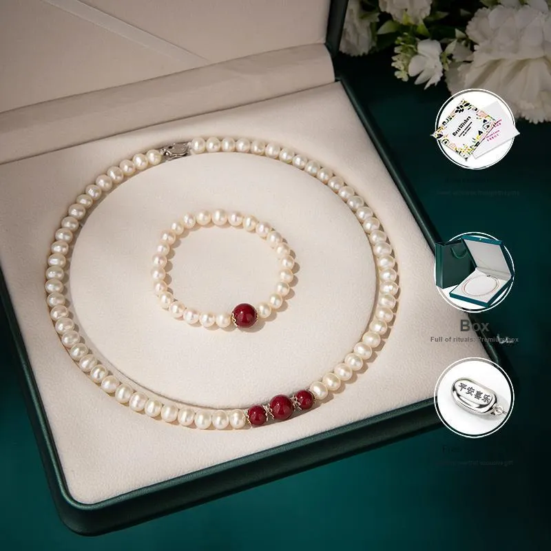 Mofei Pearl Necklaces Women's-4