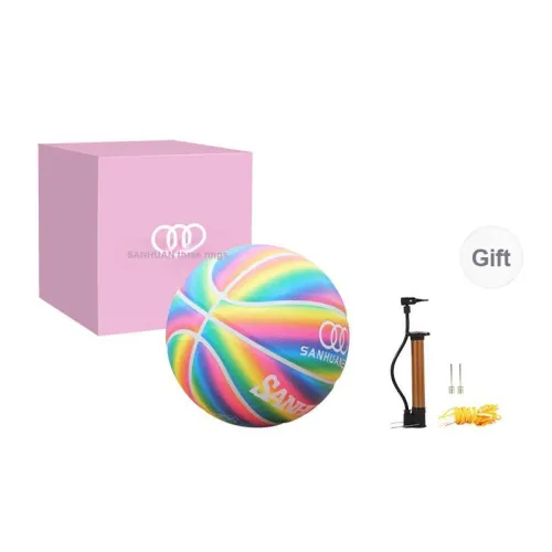 THREEHUAN PU Basketball 7 Colors Rainbow Size 7 Training Unisex
