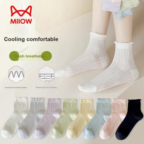 MIIOW Trend Party Series Mid Calf Socks Women's Shopping Bag Combo Set