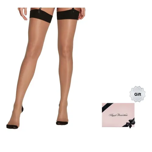 Agent Provocateur Колено Высокие Носки Женские Набор в Коробке Черный Цвет Нить