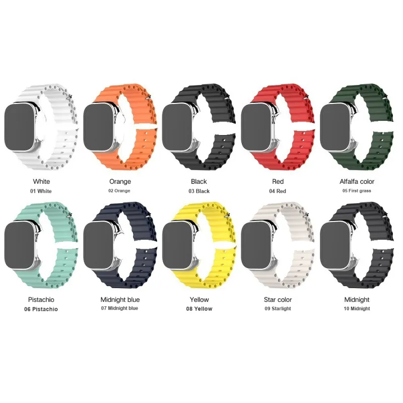 APEPALOG Apple Compatibility Watch Band 210mm Silicone Material-1