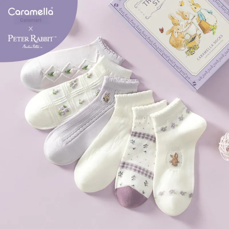 Caramella x Peter Rabbit Ankle Socks Unisex 5 Pack-16