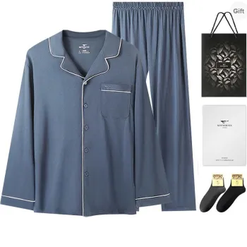 SEPTWOLVES Pajama Set Men's Gift Box Set+Shopping Bag