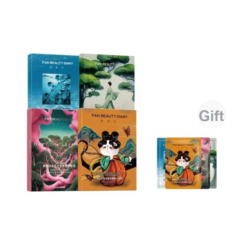 FAN BEAUTY DIARY Sea Grape Пион Four Коробка Маска для лица Набор Успокаивающий Увлажняющий Различные типы кожи