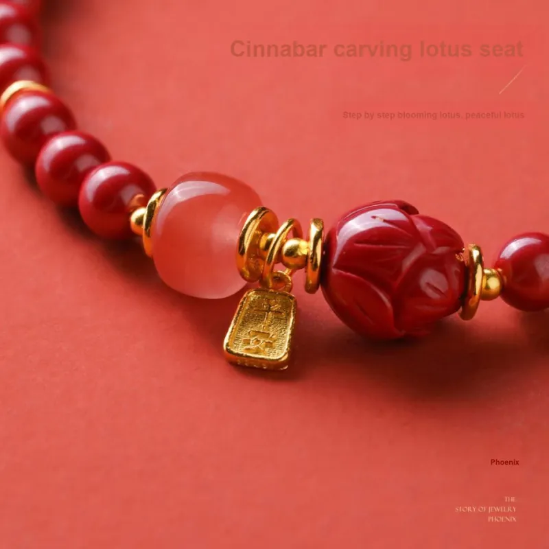 Phoenix Nirvana Reconstructed Cinnabar Bracelets Women's-2