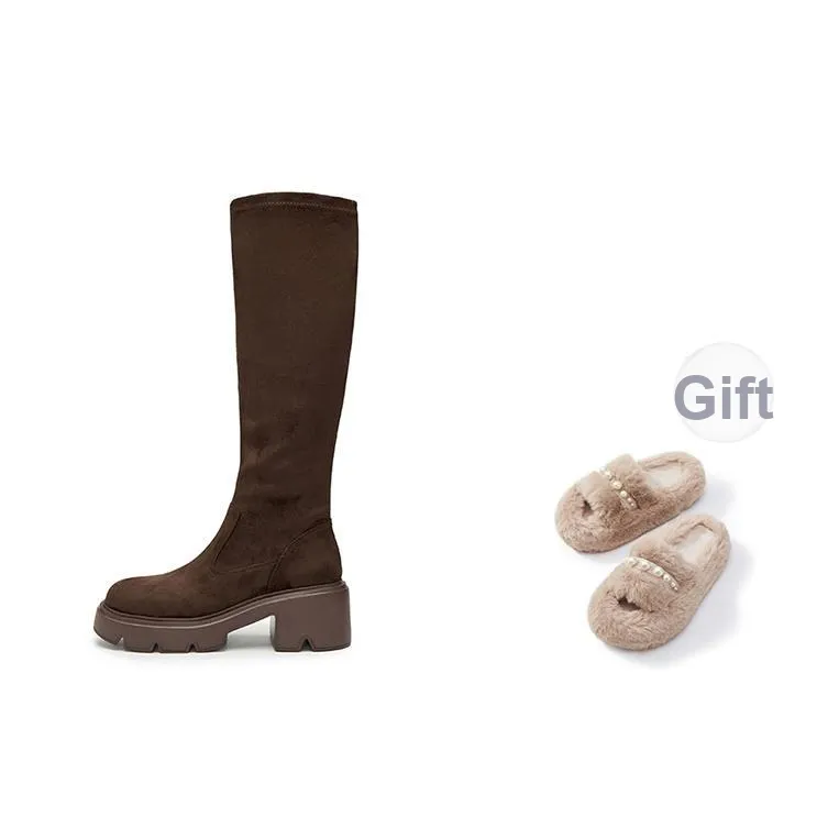 Staccato Twilight Velvet Sound Женские Высокие сапоги на колено Черные