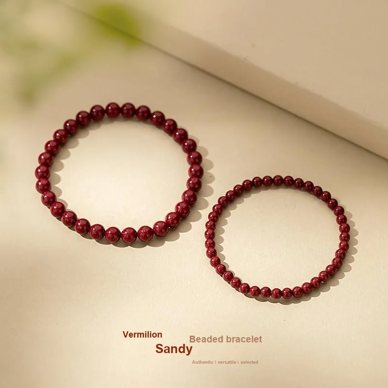 Encounter Gift Reconstructed Cinnabar Bracelets Unisex-6