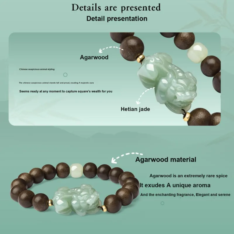 LAOMIAO Hetian Jade Bracelets Green Jade Women's-1