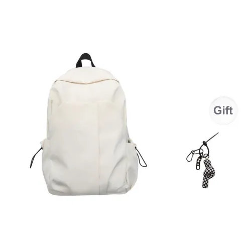 PULEWEI Nylon Backpack Unisex Ecru/Gray/Black/Burgundy