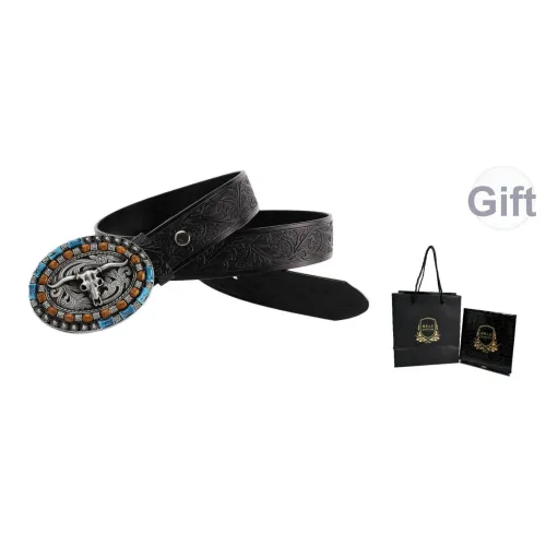 MH Alloy Leather Belts Men's