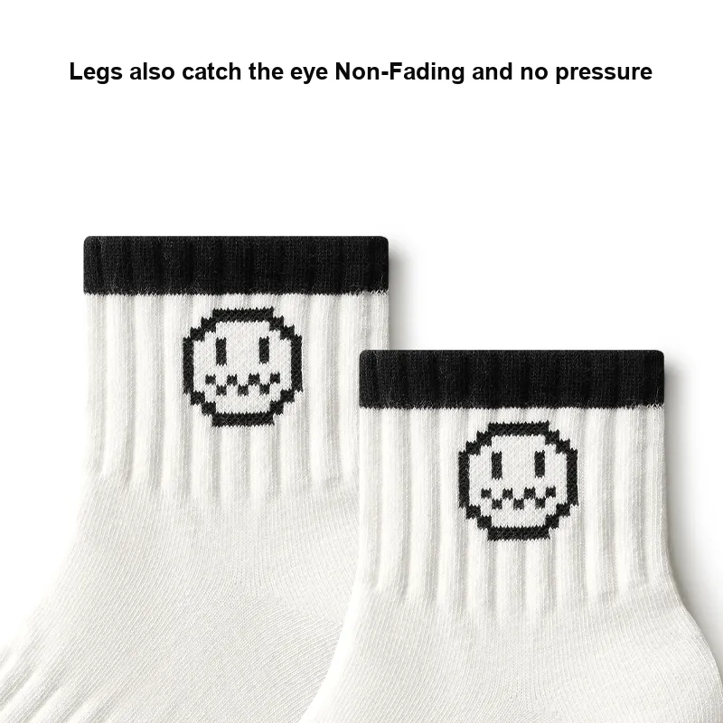 Primeet Mid Calf Socks Men's 5 Pack Happy Valley-4