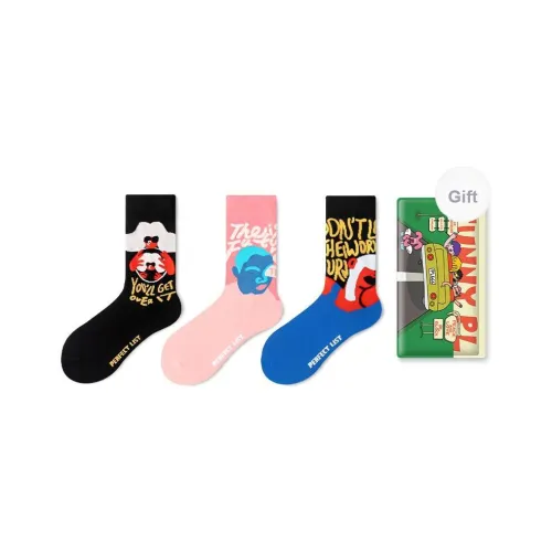 PL Носки Crew Унисекс Сумка для покупок 3 упаковки Смешанные цвета