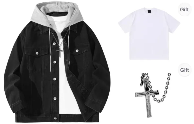 A.X.S.K x Lost N Forbidden Denim Jacket Unisex-0